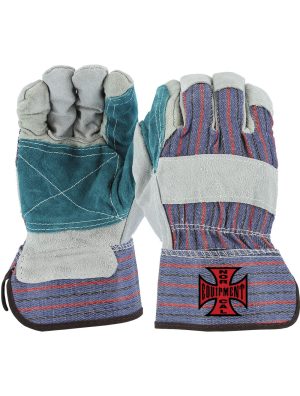 Green Cowhide Double Palm